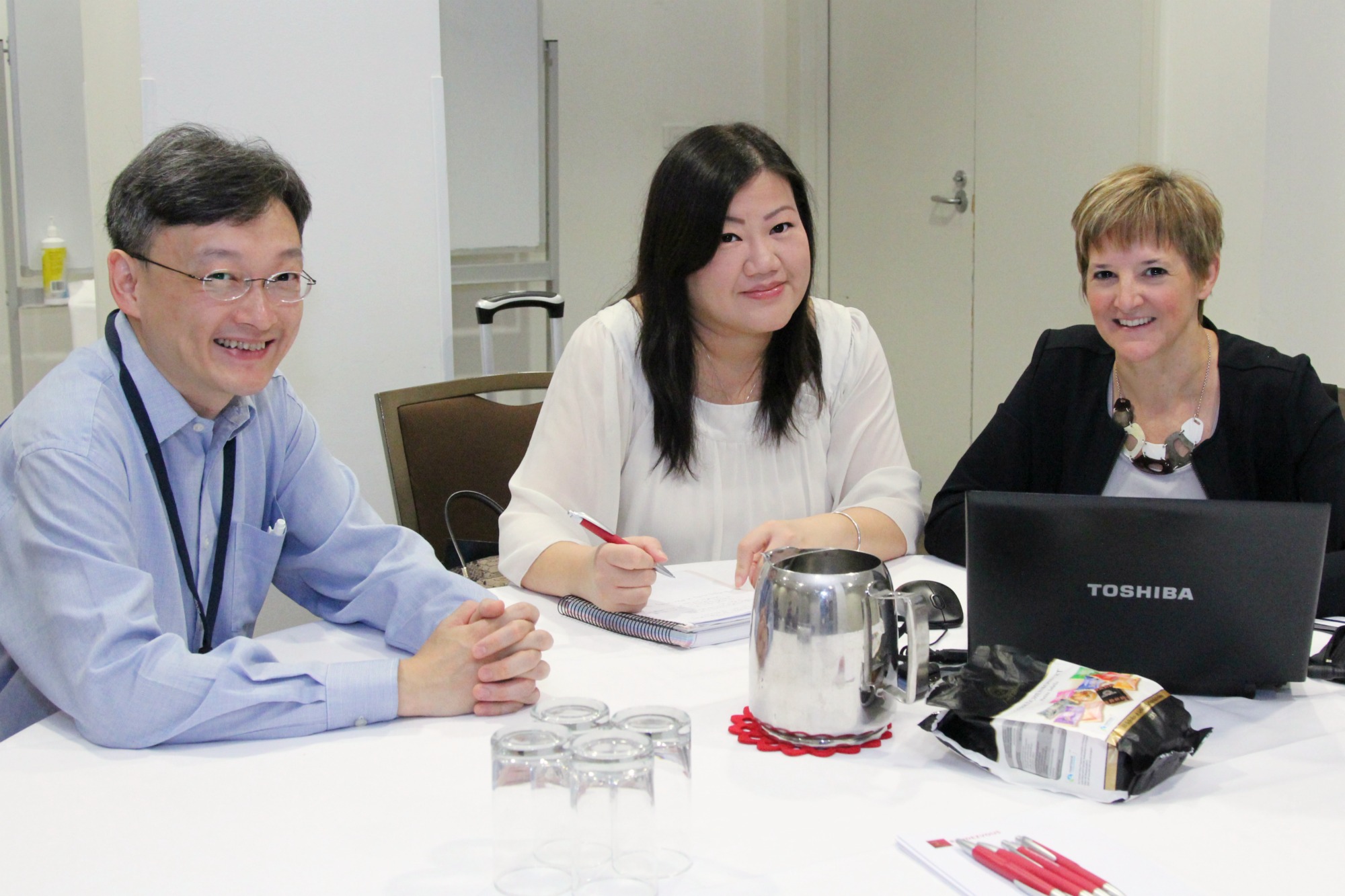 Maurice Cheng, Connie Leung, and Sylvie LaRoche